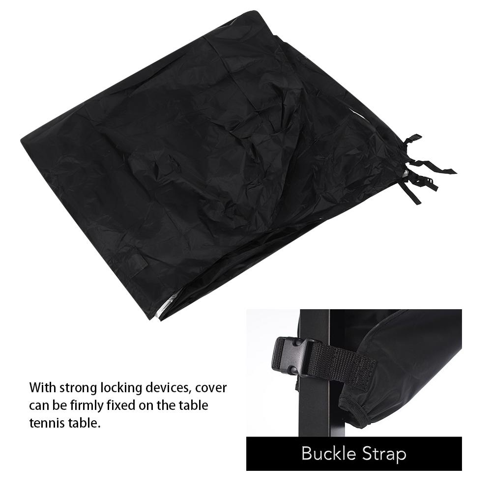 Outdoor Courtyard Patio Waterproof Dust-proof Table Tennis Table Cover Black 280x153x73cm Table Cover Outdoor Table Dust Cover