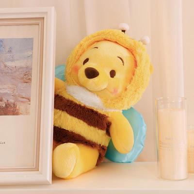 Verwandlung Biene Bär Plüschtier - Niedliches Kuscheltier Kissen für Mädchen, Schlafbegleiter Kuschelpuppe, Geburtstags-Feiertagsgeschenk