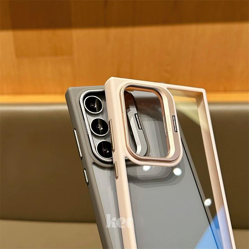 For Magsafe Magnetic Wirelesss Charge Case For Samsung Galaxy S25 S24 Ultra S22 S23 FE Plus Camera Protector Holder Clear Cover