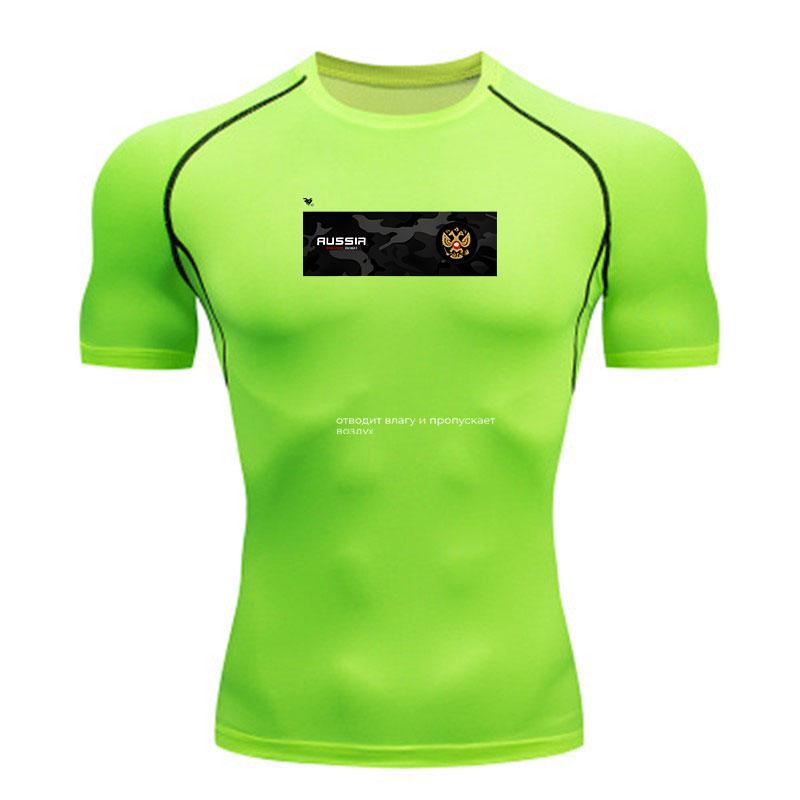 Men's Quick Dry Compression Fitness T-shirt, Breathable Mois