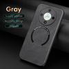 For Honor X9B Fine Hole PU Cow Pattern Leather Outer Magnetic Ring Soft Edge Anti-Drop Anti-Fingerprint Phone Case