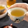 Ru Klin Cute Hand Painted Cat Teacup Ceramic Retro Porcelain Tea Cup Master Cup Tasting Mug Chinese Kung Fu Japanese Tea Teaware