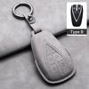 Leather Car Key Case Cover Fob For Changan CS35PLUS CS35 Plus CS55 PLUS CS75 PLUS Eado UNI-T UNI K Oushang X5 X7 EV 2019-2025