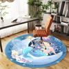 1pc Mermaid Starfish Round Chair mat Area Rug - Non-Slip, Floor Mat for Office, Bedroom, and Indoor Decor c1125436