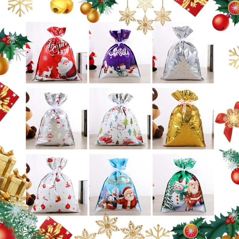 30Pcs Holiday Gift Bag Mix Of Premium Plastic Closure Secure Storage Christmas Birthday New Year Party Supplies
