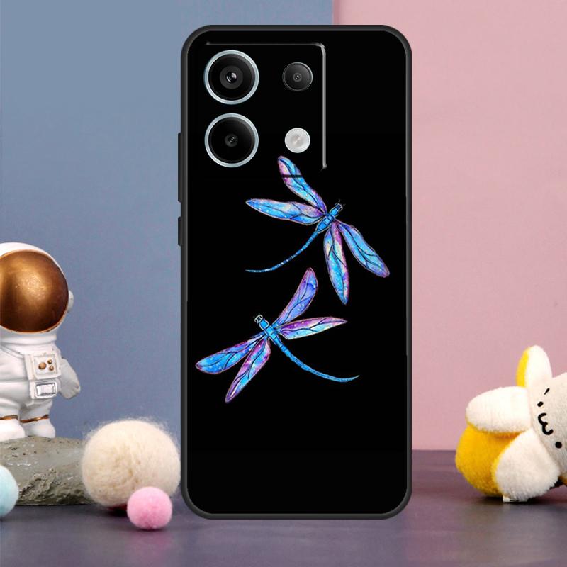 Dragonfly Cover For Xiaomi Redmi Note 13 12 11 9 10 Pro 12S 11S 10S 9S Redmi 13 12 10C 12C 13C Case