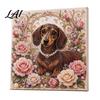 Animal Faux Pearl Painting DIY Kit Art Kit Cute Decorative Supplies 3D Flowers Crafting for Adults Home Wall Decor