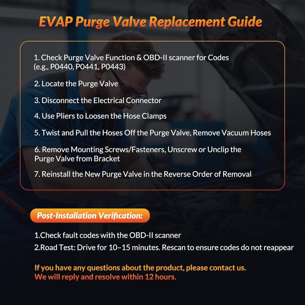 Vapor Canister Purge Valve Solenoid EVAP Compatible For Ford F-150,Escape, Explorer, Transit, Edge, Mustang & Lincoln Continental, MKX, MKT & Mercury