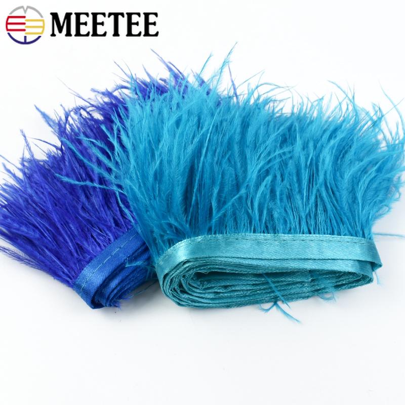 Feather2/5M 6cm Fringe Tassels for Skirt Latin Dress Feather Decorative Lace Trim Clothing Trimmings Fringes DIY Sewing Accessories