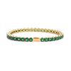 Multi-colored fashionable 4mm wide tennis chain, zircon sparkling hip-hop style exquisite jewelry bracelet for men and women