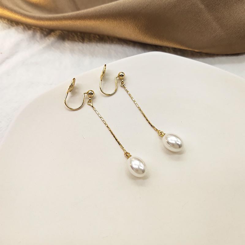 

Клипсы для ушей без прокола: Серьги-кисточки с жемчугом «Лесная сказка» золотой