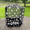 Universal Indoor/Outdoor Bird Cage Seed Catcher Stretchy Adjustable Soft Daisy Pattern Mesh Net Seed Guard for Round Square Cages