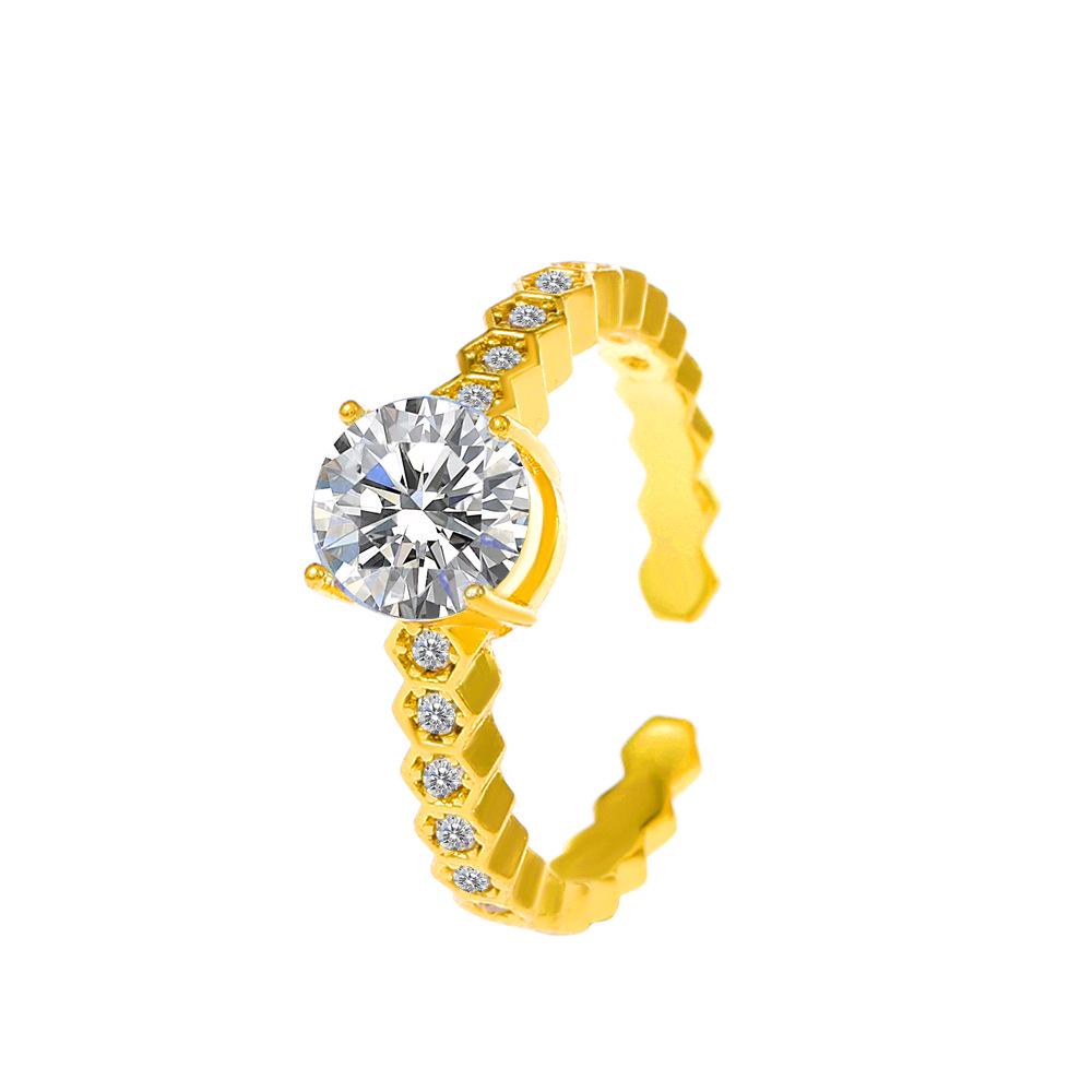 High-End Cross-Border Fashion Bow Ring for Women - European & American Style Open Index Finger Accessory