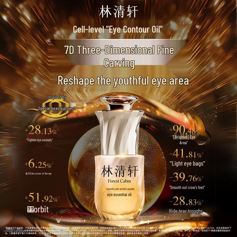 Linqingxuan Camellia Anti-Wrinkle Repair Essence Oil & Eye Essence Gift Set