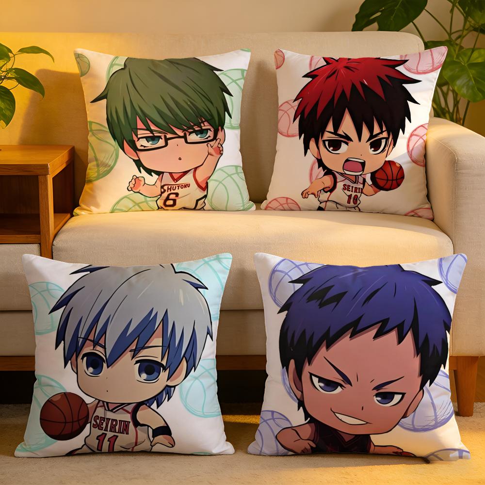 Cushion Cover Linen SkinFriendly Soft Decorative Case for Sofa Home Decor ANIME KKuroko no Basuke Pillow cover