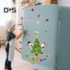 1 Set Christmas Tree Fridge Magnet Waterproof PVC 3D Merry Christmas Refrigerator Magnet Home Kitchen Fridge Locker Car Body Decoration Sticker