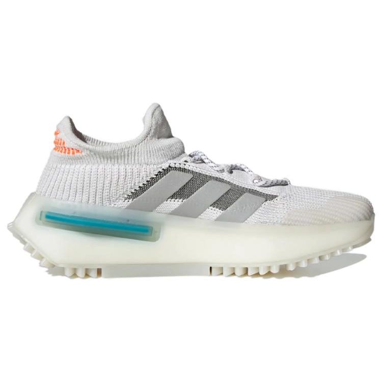 adidas NMD_S1 White Orange Teal Unisex Sneakers Cloud-White Mgh-Solid-Grey Off-White FZ5707