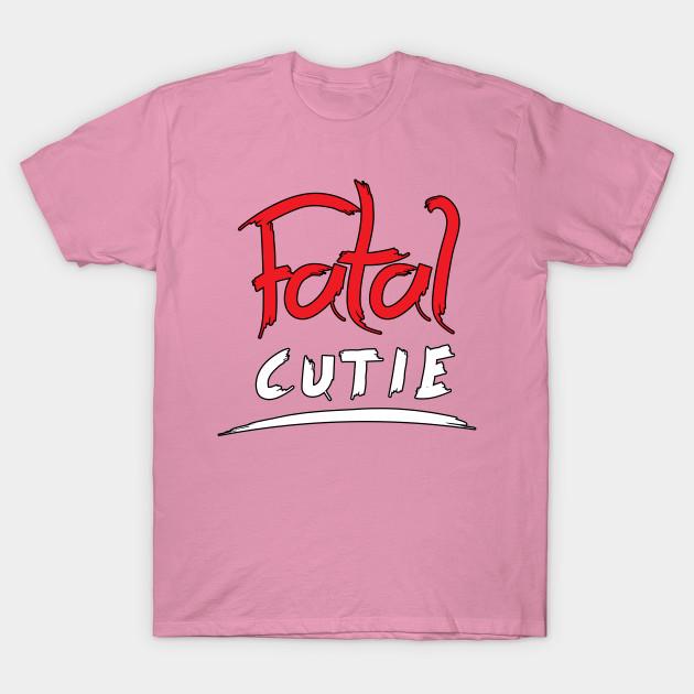 

T Shirt Women s Fatal Cutie Harajuku Print Kawaii Tshirt Summer Short Sleeve Female T-Shirt Top Tee Breathable Fabric Practical Daily Use S розовый