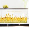 AY7160 Wheat Wail Skirting Wall Sticker Bedroom Living Room Corner Golden Wheat Field Self-adhesive Landscape Decoration Sticker