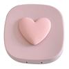 Contact Lens Box 8.6*8.6cm Storage Container Cute Companion Box Square Shape Portable Mirror For Contact Lens Storage Daily Use