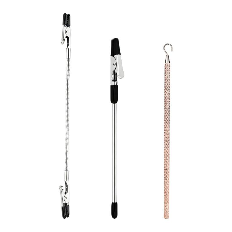 3PCS Heavy Type Metal Jewelry Assistant Set Metal Hooks Suitable for Secure Bracelet Necklace Watch Fastening System 1