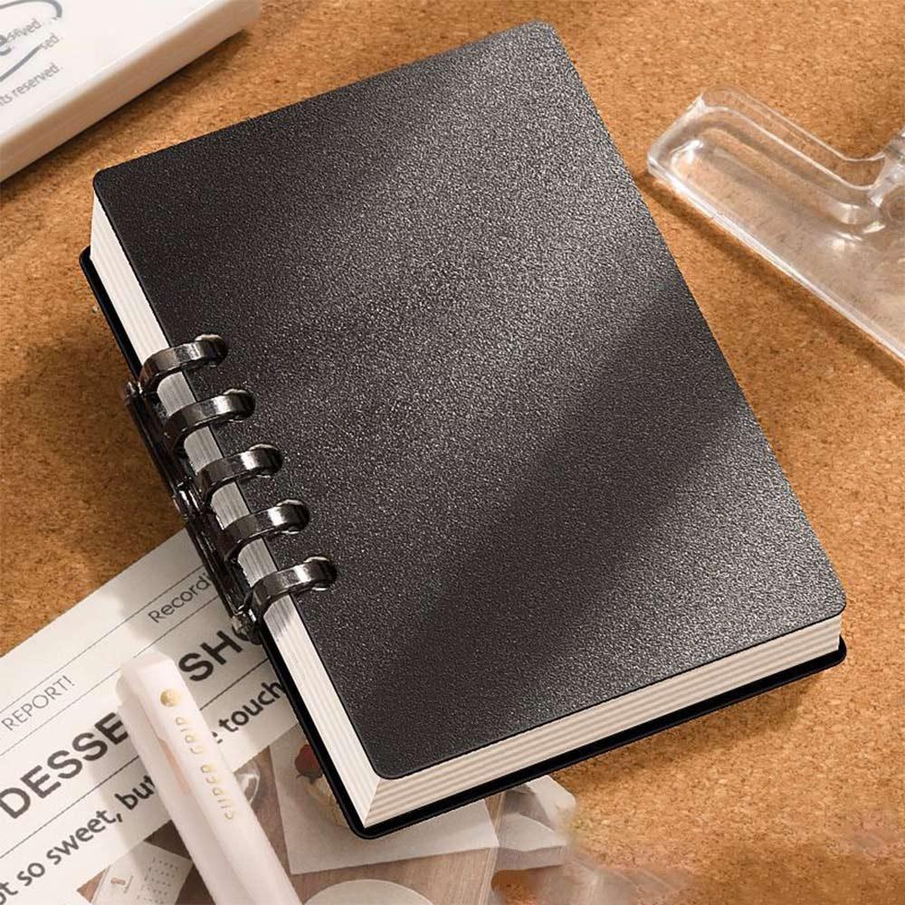 A7 80 Sheets Portable Pocket Notebook Simple Loose-leaf Square Notepad Horizontal Line Inner Page Memo Pad Diary Book