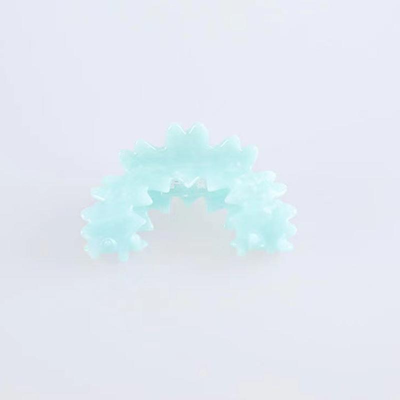 Non-Slip Hair Claws Clip Acrylic Catch Barrette Sweet Flower Shape Hair Jaw Clips Semicircle Hair Catch Barrettes