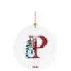26 Letters Santa Christmas Pendant Acrylic Car Pendant Christmas Tree Decoration