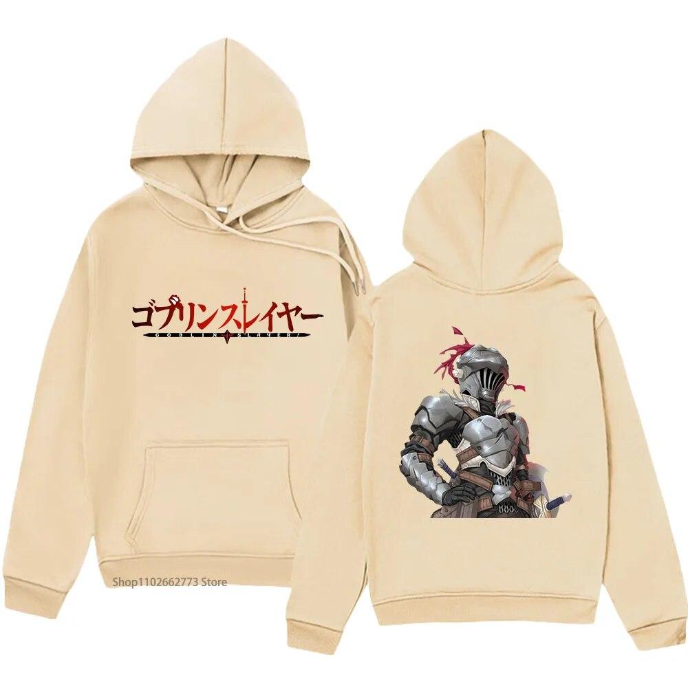 Goblin Slayer Print Hoodies Anime Cartoon Swearshirts with Hooded Winter Women Clothes Long Sleeve Fleece Kpop Pullover Y2k Tops