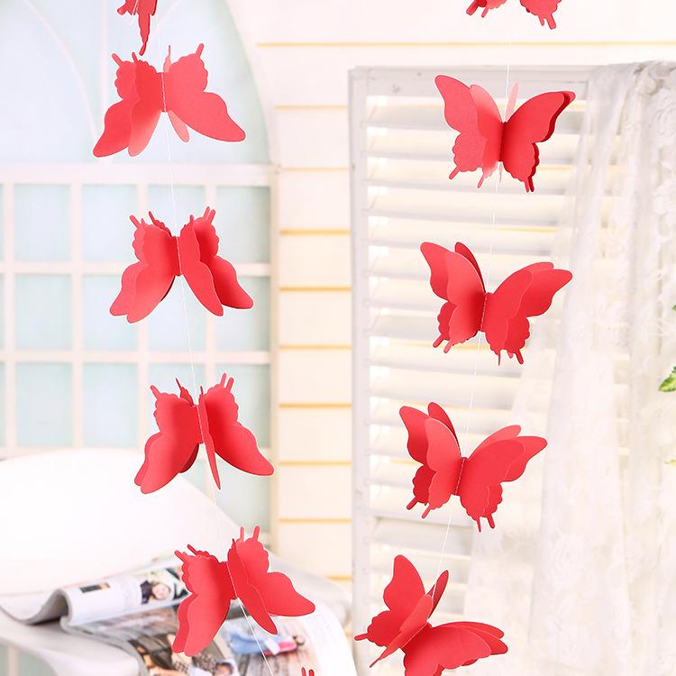 Valentine's Day Butterfly Ceiling Decoration for Restaurant or Store Anniversary Event