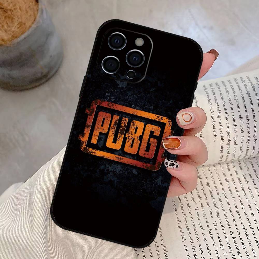 

Game P-U-B-G Phone Case For iPhone 17, 16,15,14,13,12,11 Plus,Pro Max, Others Soft Black Cover iPhoneXsMax