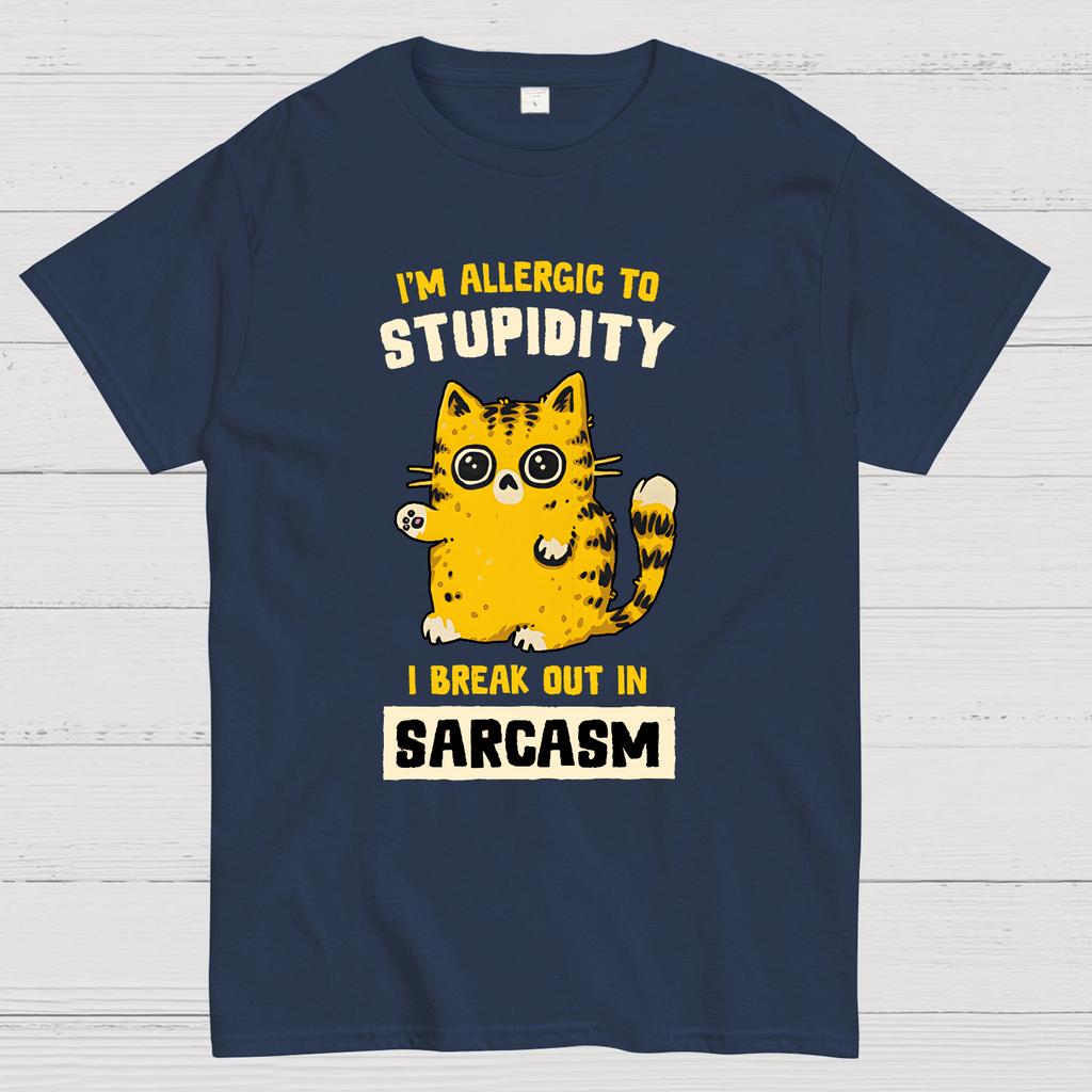 I Am Allergic To Stupidity Cotton Summer Casual Cool Loose T-Shirt