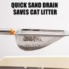 1Pcs Stainless Steel Cat Litter Scoop with Hanging Hole Mesh Bentonite Kitten Litter Cleaner Pet Cleaning Tool