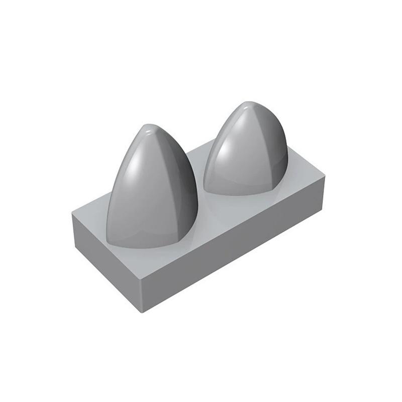 200pcs Compatible MOC Brick Parts 15209 Plate 1 X 2 Special with Two Vertical Teeth Building Block Particle DIY Kid Brain Toy