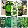 Cute Lucky Grass Phone Case For Samsung Galaxy S26 S25 S24 S23 S22 S20 Ultra S21 FE 5G S10 Plus TPU Shockproof Cover