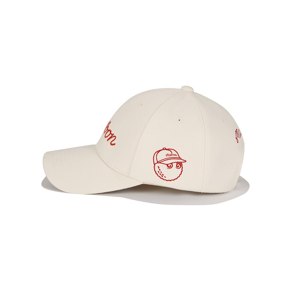 MALBON GOLF Wool Ball Cap Ivory (Man)