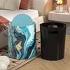 Retro light luxury bedroom, bathroom, home living room and kitchen new hotel large capacity double-layer trash cans