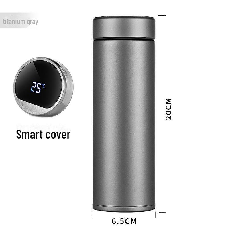 High-End Pure Titanium Thermos Cup - Large Capacity Tea & Water Separator for Business Gifts