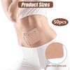 50Pcs Castor Oil Patches, Castor Oil Pack Wrap, Disposable Castor Oil Pack Wrap Belly Button Pads Absorbent Self-Adhesive