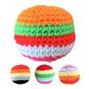 Handmade Crochet Footbag Soft for Kids Colorful Knitted Juggling Toys Toss Game