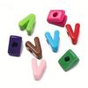 50Pcs Beads Acrylic Pendant Y2K Jewelry Making Charm Minimalist Letter Pendant  Jewelry Accessories