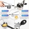 Potato Masher Stainless Steel with 3 Interchangeable Fineness Discs Spaetzle Maker Creates Smooth Creamy Mashed Potato