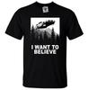 I Want To Believe Future Men's T-Shirt - Funny T Shirt Sci Fi Parody Time Travel