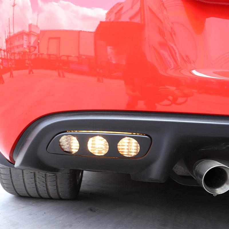 Für Chevrolet Corvette C6 2005-2013 Edelstahl Auto Nebelschlussleuchte Schutzgitter Abdeckung Aufkleber Autozubehör