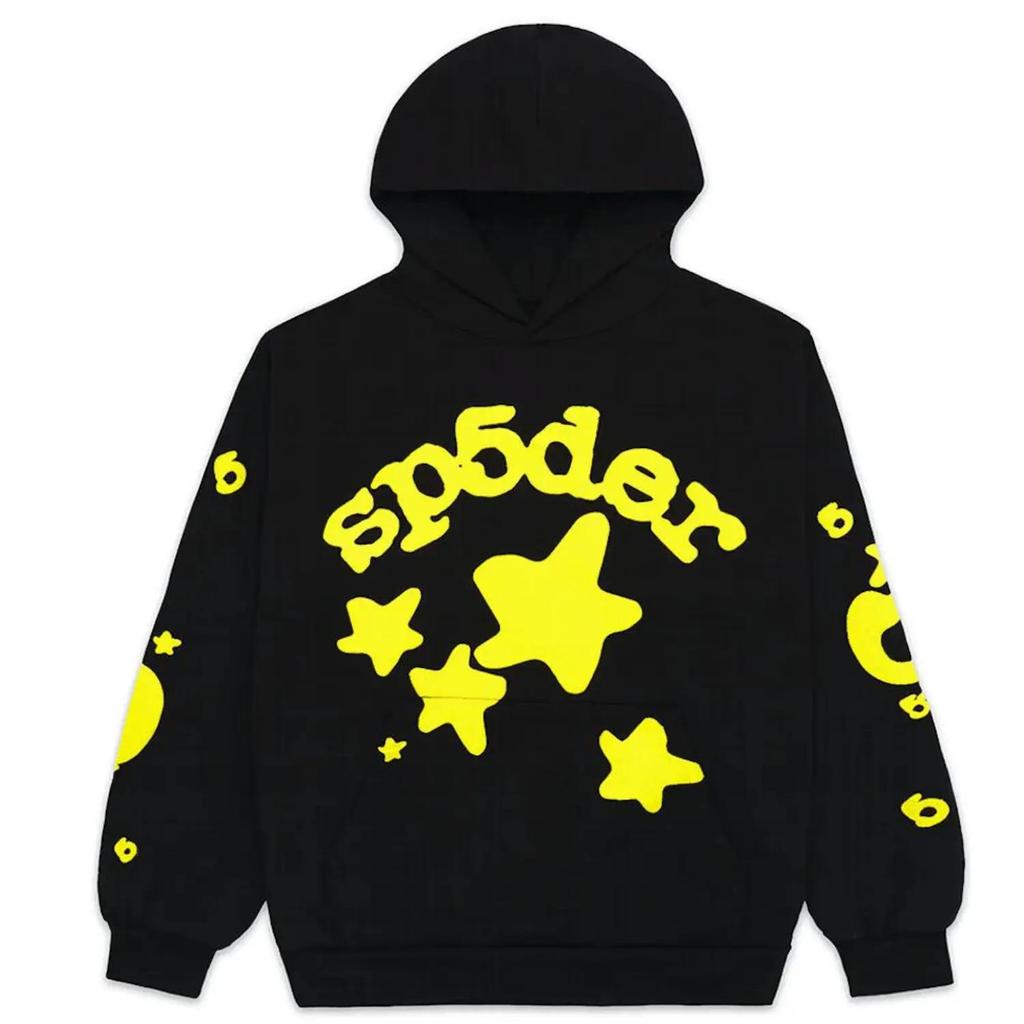 American SP5DER Spider Web Hoodie & Young Thub Trousers Sports Set for Men & Women
