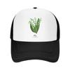 Birth Month Flower Lily Of The Valley Retro Baseball Caps Mesh Hats Washable Fashion Adult Caps