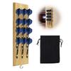 Wall Mount Dart Holder Holds Up To 12 Dart Space Saving Soft Steel Dart Organizer Wood Storage Rack with Metal Hook Dart Accessories