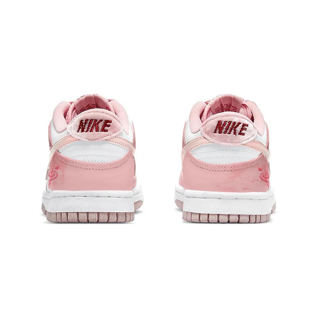 Nike Scarpe da Skateboard Dunk Resistenti all'Abrasione Basse Unisex Bianco Rosa DO6485-600(Team963-)