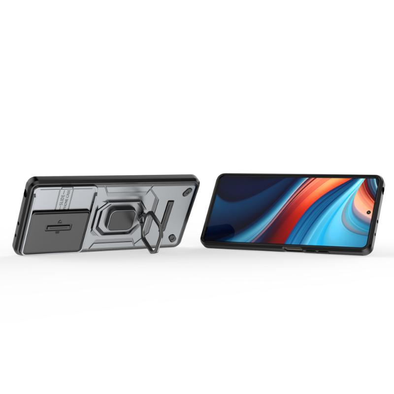 For Xiaomi Redmi Note 13R Pro 5g Back Cover Shockproof Armor Case Slide Camera Lens Protect Magnetic Stand Holder Phone Cases
