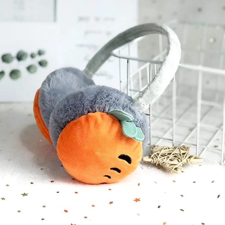 Cute Fruit Child Earmuffs Autumn and Winter Warm and Comfortable Unisex Skiing Fur Headphones Earmuffs Headband